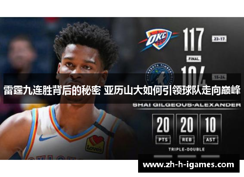 雷霆九连胜背后的秘密 亚历山大如何引领球队走向巅峰